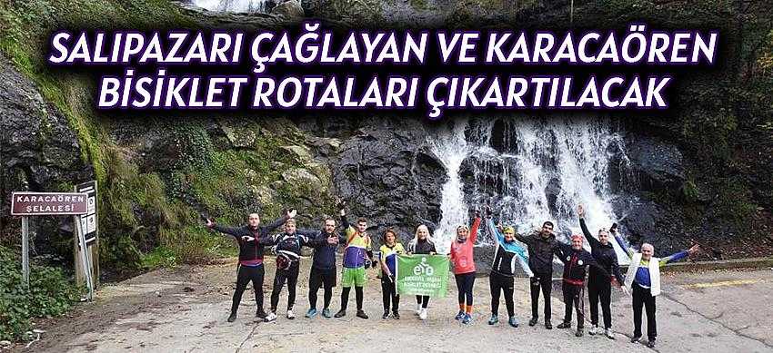 Salıpazarı Çağlayan Ve Karacaören Bisiklet Rotaları Çıkartılacak