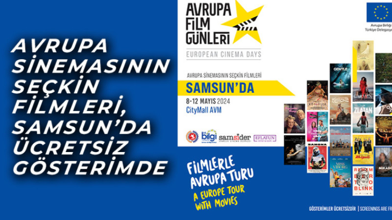 Avrupa sinemasının seçkin filmleri, Samsun’da ücretsiz  gösterimde