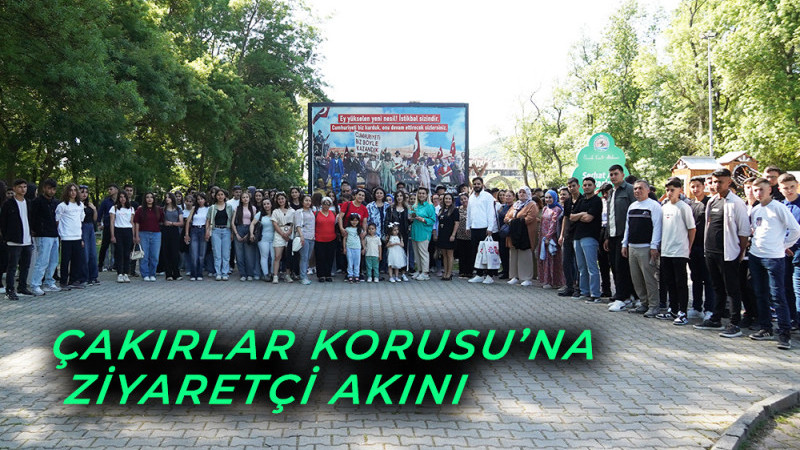Çakırlar Korusu’na ziyaretçi akını