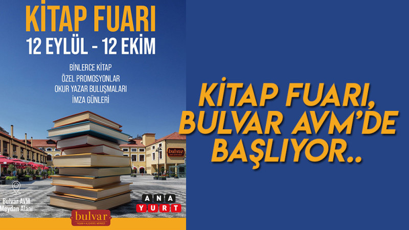Kitap Fuarı, Bulvar Avm’de Başlıyor.. 