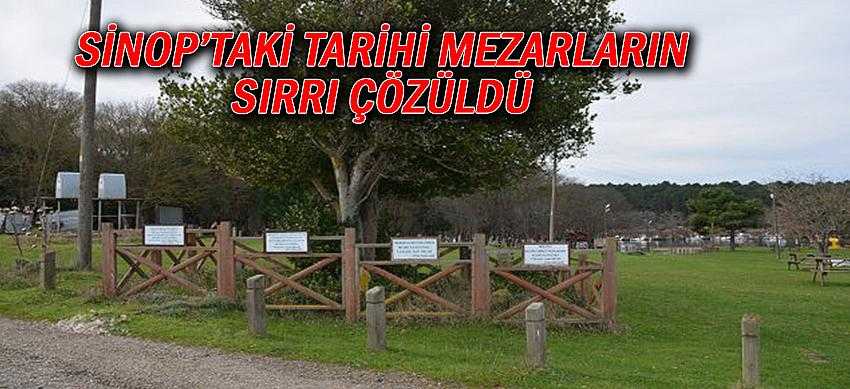 Sinop’taki tarihi mezarların sırrı çözüldü