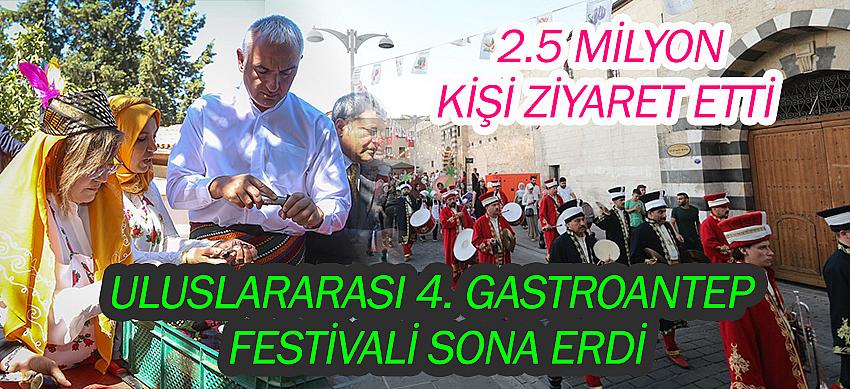 Uluslararası 4. Gastroantep Festivali Sona Erdi