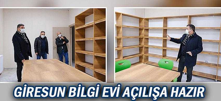 GİRESUN BİLGİ EVİ AÇILIŞA HAZIR