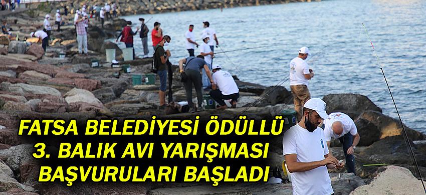 Fatsa Belediyesi Ödüllü 3. Balık Avı Yarışması Başvuruları Başladı