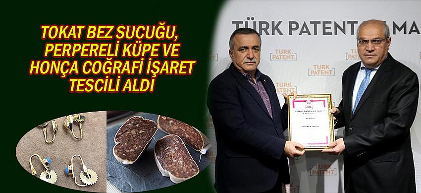 Tokat Bez Sucuğu, Perpereli Küpe Ve Honça Coğrafi İşaret Tescili Aldı
