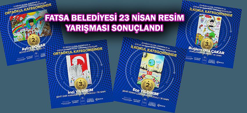 FATSA BELEDİYESİ  23 NİSAN RESİM YARIŞMASI SONUÇLANDI