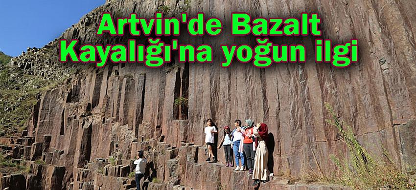 Artvin'de Bazalt Kayalığı'na yoğun ilgi
