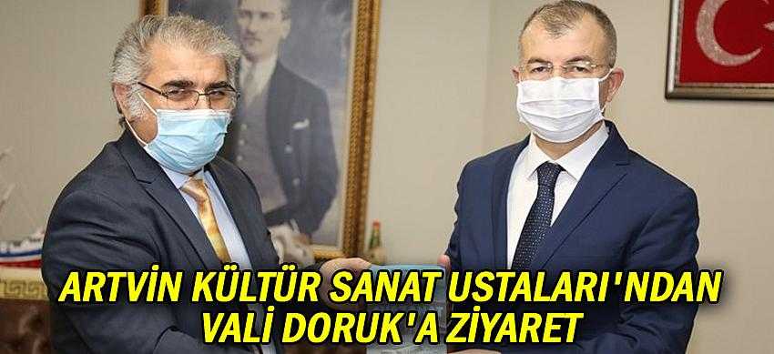 Artvin Kültür Sanat Ustaları'ndan Vali Doruk'a ziyaret