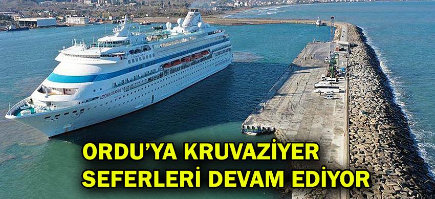 Ordu’ya kruvaziyer seferleri devam ediyor